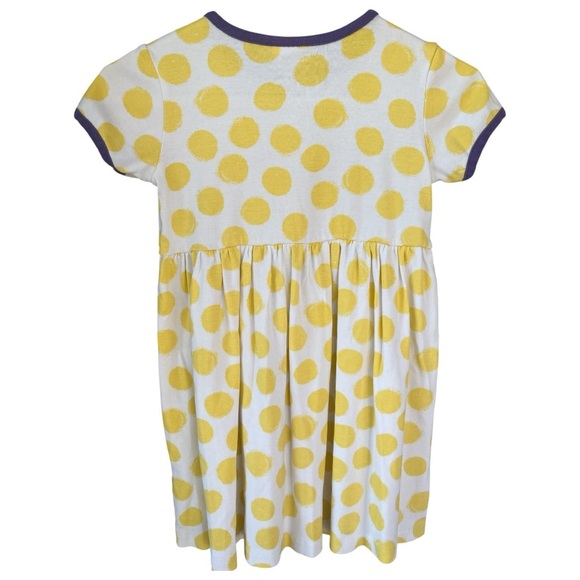 Hanna Andersson Yellow Polka Dot Dress, 100% Cotton, Girls Sz 5T - Picture 12 of 12
